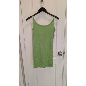 Old Navy Ribbed Cami Mini Light Green Dress Size Medium Petite